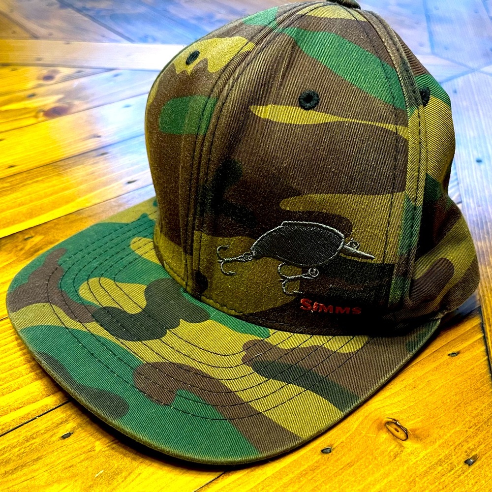 Sims Camo Snap Back hat.